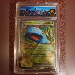 Venusaur ex 003/165 Sv: Scarlet & Violet 151 Holo Blue Diamond Grade 10 Gem Mint